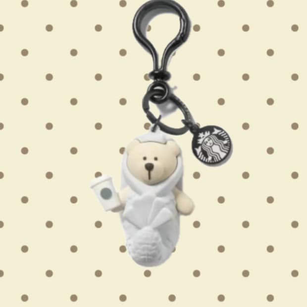싱가포르 스타벅스 멀라이언 베어리스타 키체인 키링