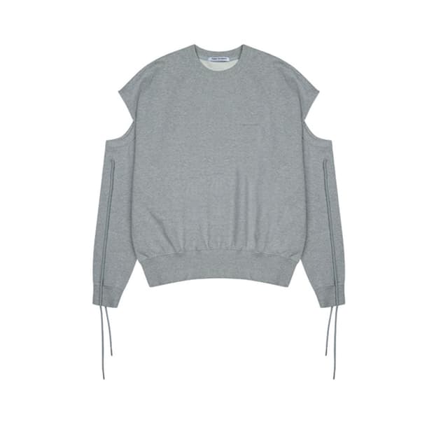 쓰리투에이티 CUT OUT SWEATSHIRT (M.GREY) 