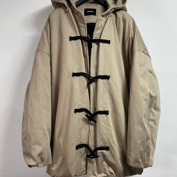 23fw we11done 웰던 아이보리 더플 코트자켓 (on.469)