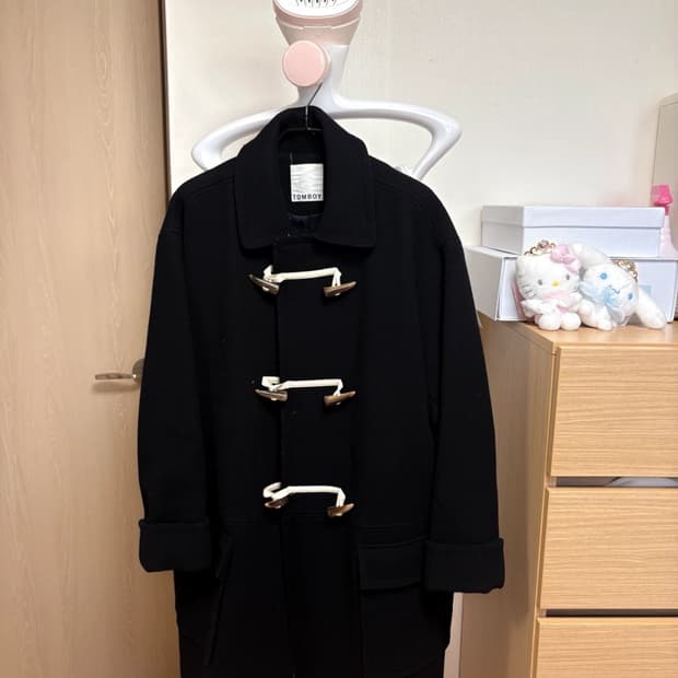 스튜디오 톰보이 코트 떡볶이 더플 코트 네이비