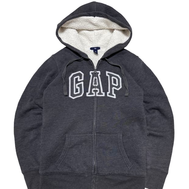 GAP 갭 안감 양털 후드집업