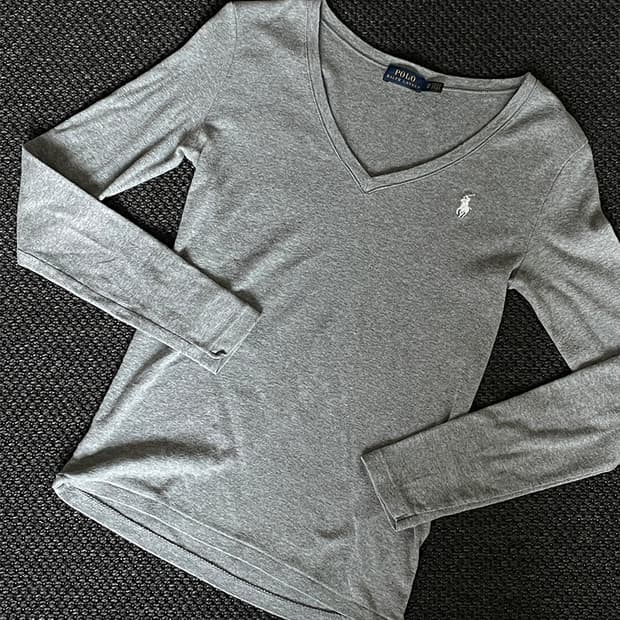 폴로 랄프로렌 피마코튼 브이넥 니트