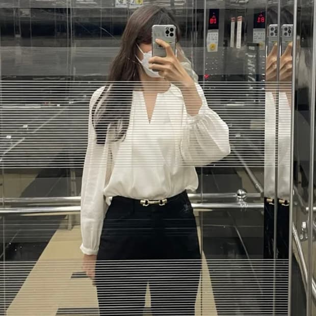 킨더살몬 블라우스