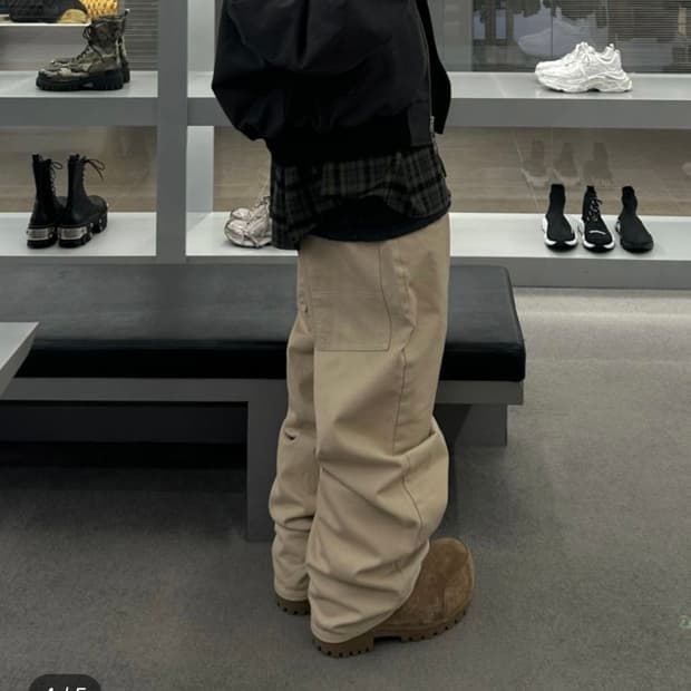 mjd 빅포켓 배기팬츠 베이지 L