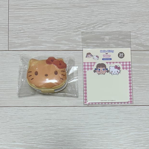 키티 빵 포스트잇 / 페코 콜라보 핑크 포스트잇 세트