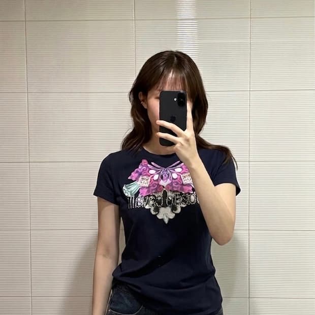 Roberto Cavalli Butterfly Graphic Tee 