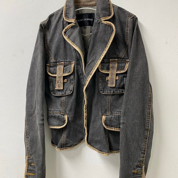[BUONAGIORNATA] 00’s Design Grey Jacket