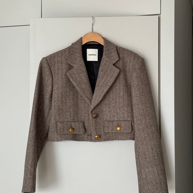 <새상품> 산드로 크롭 블레이저/자켓 Sandro Lonny