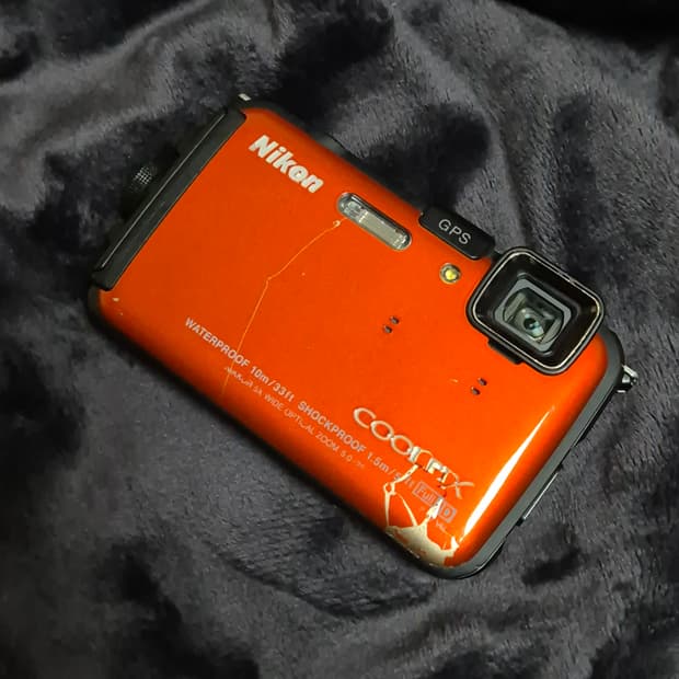 작례o) 니콘 쿨픽스 aw100 nikon coolpix 빈티지 카메라 
