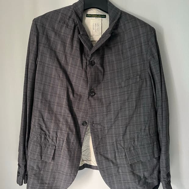 paul harnden checked tailered jacket
