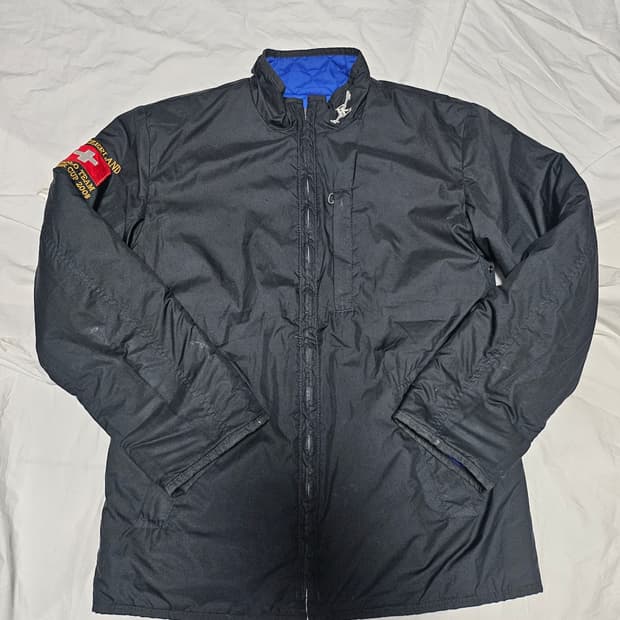 (하자o)폴로 랄프로렌 스위스 크래프트 퀼팅 리버시블 자켓