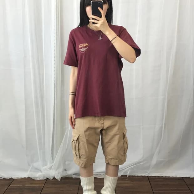 GU Coca-Cola Burgundy Logo Tee