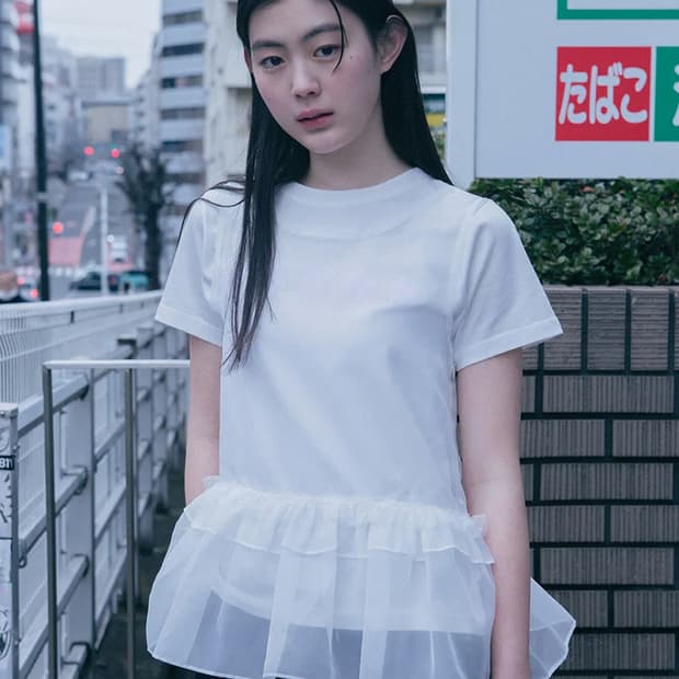 오헤시오 frill lace layered sleeveless top 