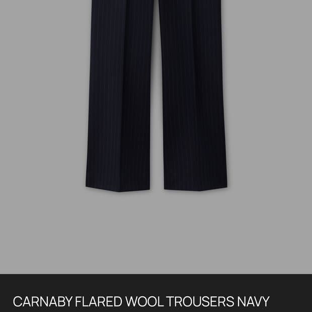[새상품] 25ss 타일레 Carnaby 트라우저 팝니다. (네이비,3)