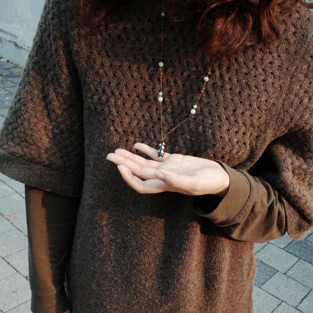 dot tree necklace 도트 트리 핸드메이드 목걸이