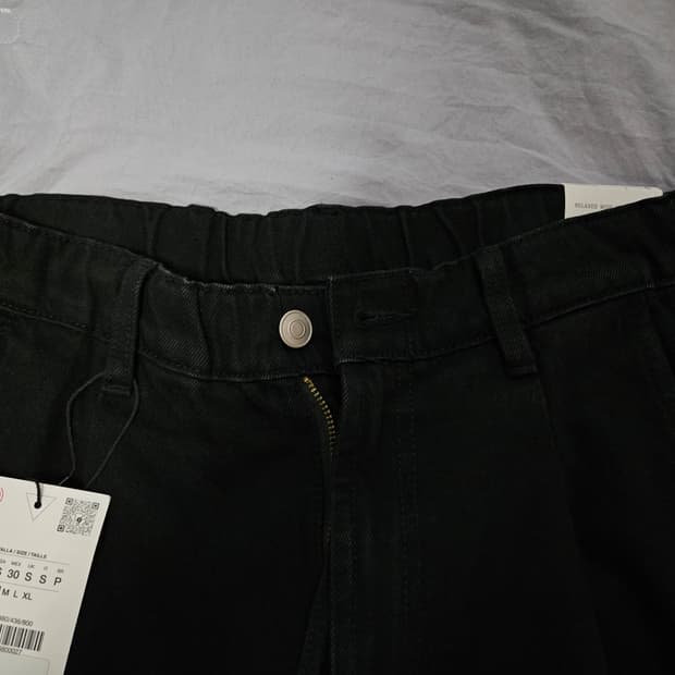 자라 와이드 블랙 팬츠 24fw