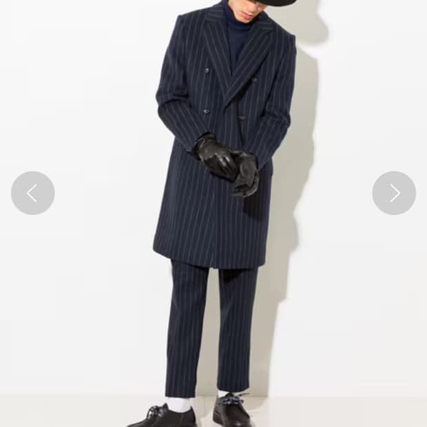 n.hoolywood 일본 더블 코트 스트라이프 36