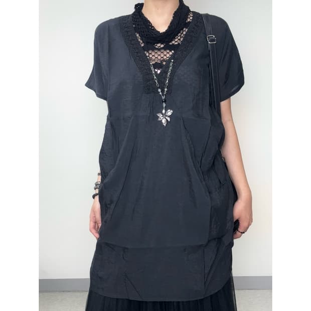 빈티지 블랙 히피 원피스