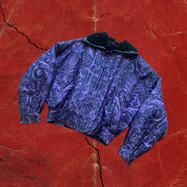 Gianni versace 베르사체 바로크 블루종 패딩