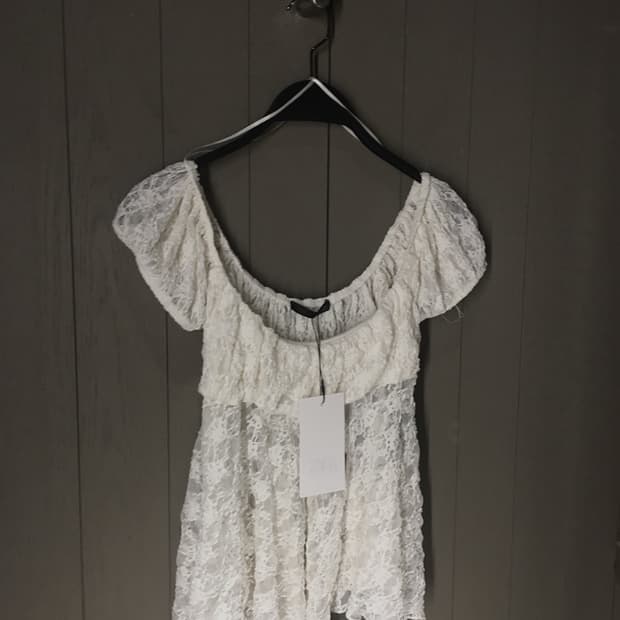 ZARA 레이스 시스루 반팔