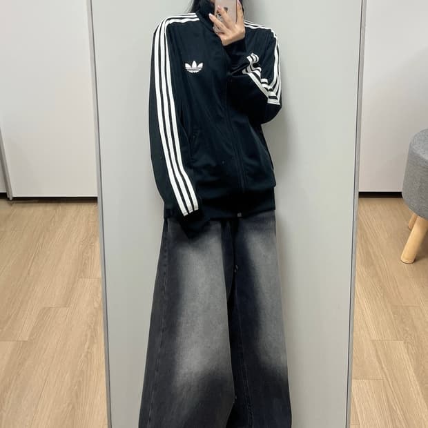 아디다스 구파이어버드 블랙 트랙탑 져지