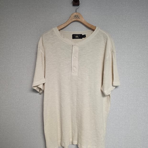 RRL 와플 헨리넥 반팔 티셔츠 XL