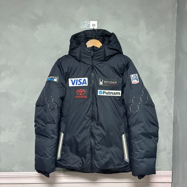 스파이더 US 스키팀 피나클 구스다운 패딩