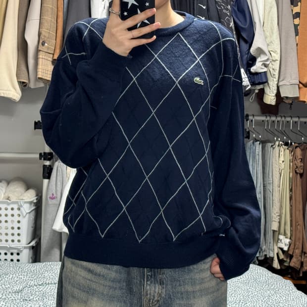 라코스테 아가일 니트