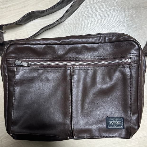 PORTER 요시다 포터 프리스타일 숄더백 L 다크 브라운
