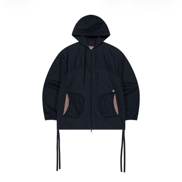 코이세이오 체크 윈드브레이커 네이비