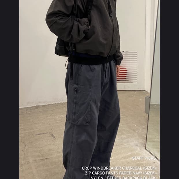 해칭룸 집카고 팬츠 페이드 네이비 2size