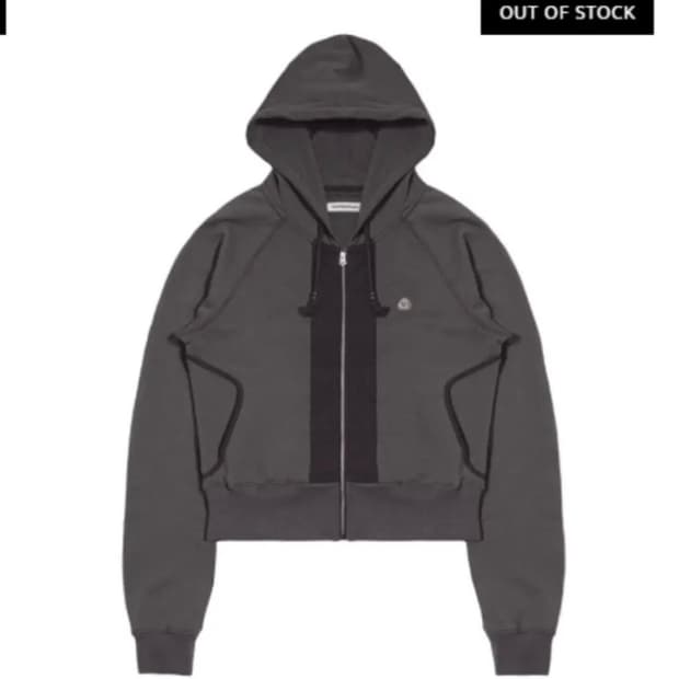 코이세이오 스마트어반유즈풀 SUU 퍼커링 후드집업 차콜