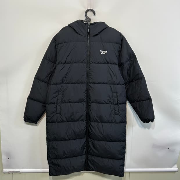 리복 남성 롱패딩 105 블랙 덕다운