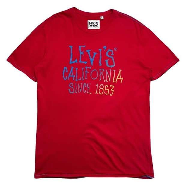 LEVI'S 프린팅 로고 반팔 티 XL