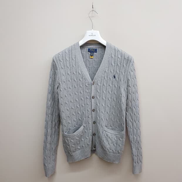 폴로 랄프로렌  케이블 코튼 브이넥 가디건 보이즈 XL사이즈