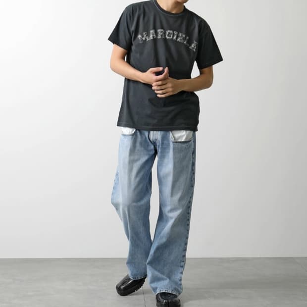 jeans with contrasted pocket 42