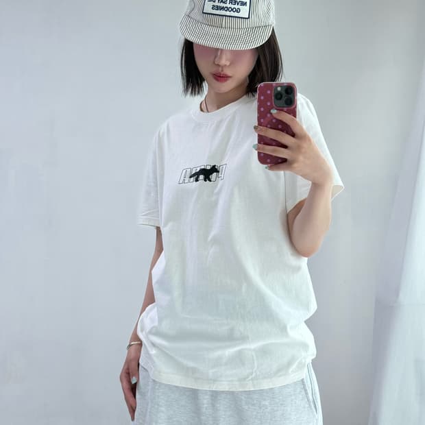 메종키츠네 퓨마 콜라보 반팔