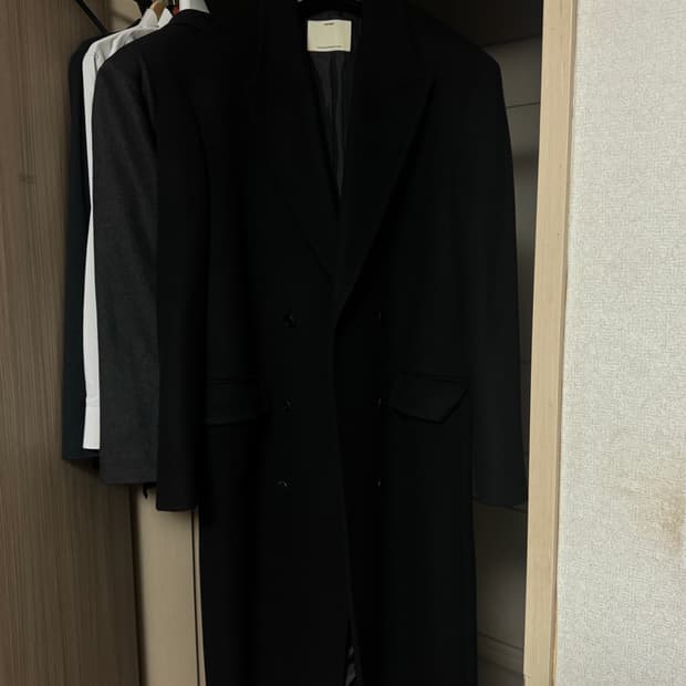 포터리 멜톤 울 코트