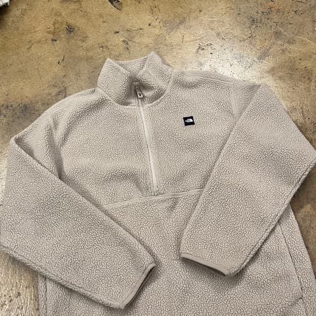 [정품/M] 노스페이스 하프집업 뽀글이 플리스 아이보리 b8