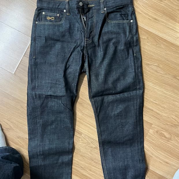 플랙 밀란 크롭진 청바지 34