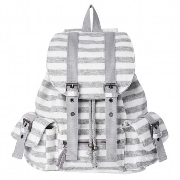 파히섬 탠스댄스 스트라이프 백팩 그레이 구해요