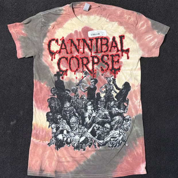 새상품 카니발콥스 2024 북미투어 타이다이 티셔츠 락티 밴드티