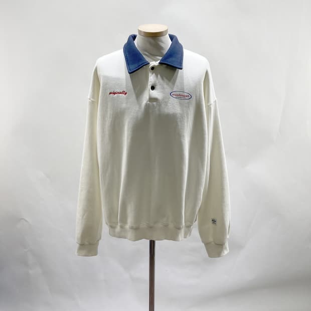 무아무아 2022 여성 오버핏 기모 카라맨투맨 F