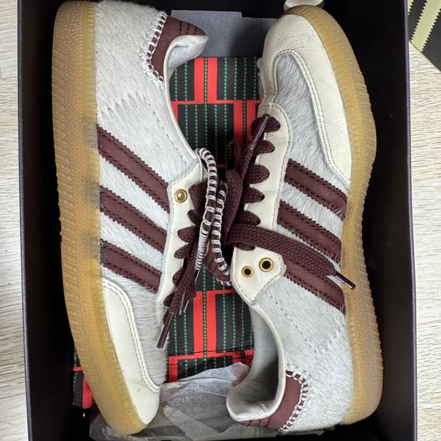 아디다스 x 웨일즈보너 삼바 미스테리 브라운