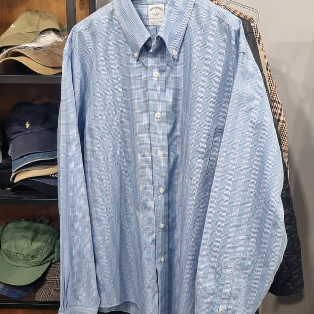 브룩스브라더스)) 깔끔한 셔츠 남방 110(표기 라지) 상태매우좋음