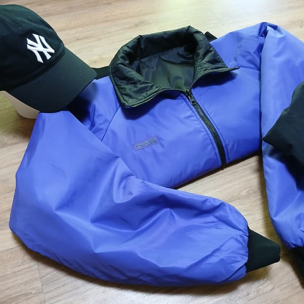 Columbia 컬럼비아 양면 점퍼 나일론 자켓 패딩 콜롬비아