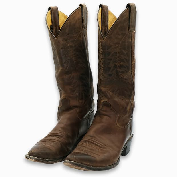 빈티지 저스틴 웨스턴 레더 부츠 8.5B(265 사이즈) BT26501