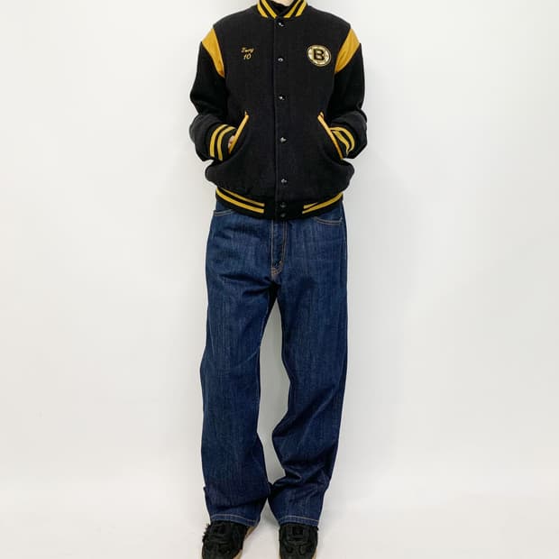  90's GAME made in u.s.a 바시티 자켓