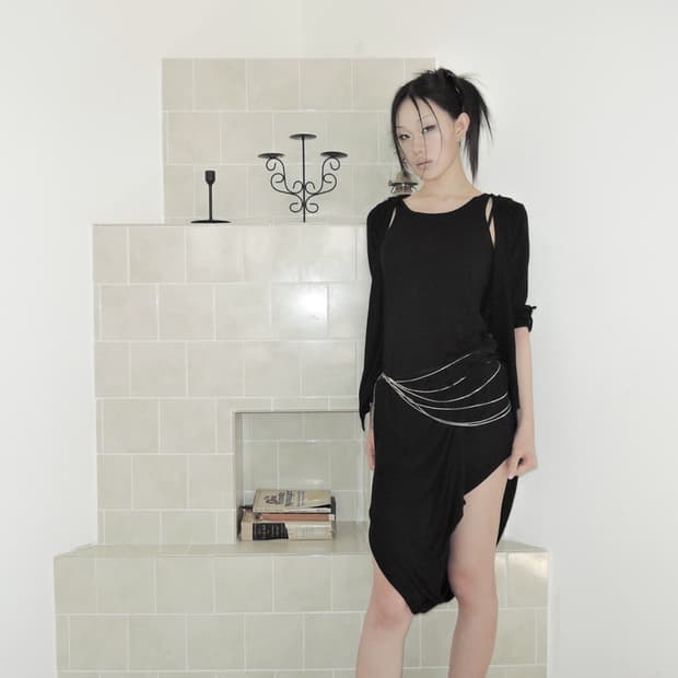 Drop Waist Shirring Maxi Dress