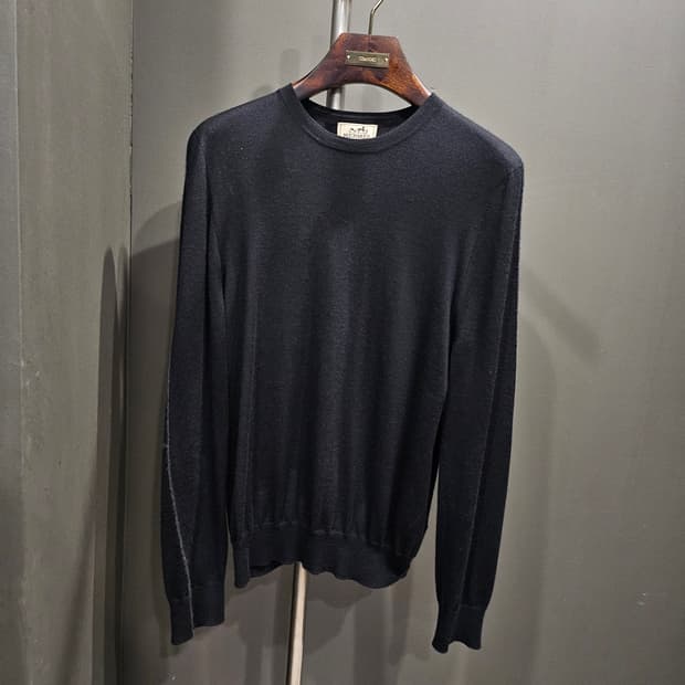 에르메스 캐시미어 실크 H로고 에스닉 니트